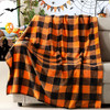 Orange and Black Plaid