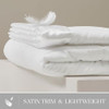 Satin Trim, White