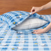 Classic Snoopy Buffalo Plaid Blue Tonal