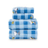 Classic Snoopy Buffalo Plaid Blue Tonal