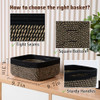 Black & Woven Brown