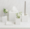 White and Pale Grey Marble Effect