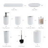 White Bathroom Set 9 Pcs