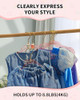 Transparent Pink Clothes Hanger