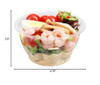 Restaurantware Thermo Tek 8 Ounce Disposable Salad Bowls