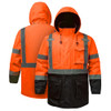 Orange-parka