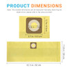 cmxzvbe39970 dust bags(yellow)