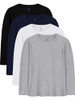 Black, Light Gray, White, Navy Blue