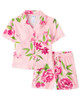 Pink Floral Button