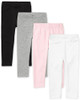 Black/White/Shell/Heather Grey 4-pack