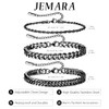 3PCS-Black-Rope/Cuban/Cuban