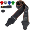 Guitar Strap With3 Pick Holder-black