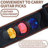 Guitar Strap With3 Pick Holder-black