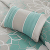 Floral Grey/Aqua