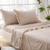 Taupe/White Plaid