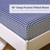 Navy Blue/White Plaid