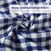 Navy Blue/White Plaid