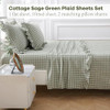 Sage Green/White Plaid