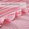Coral Pink/White Plaid