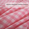 Coral Pink/White Plaid
