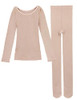 Nude-fleece Lined