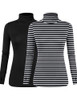 Black+black White Striped