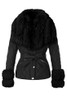 Black Removable Fur Collar