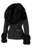 Black Removable Fur Collar