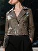 Brown Embroidered Jacket