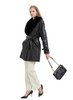 Black With Fur Collar&lined