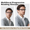 Progressive Thick Temples & Top is Not 0 (3ft Vision Range) - Black and Grey