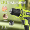 20v Drill (Green)- Double