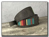Aged Steel With Turquoise Fabric