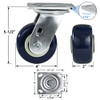 2 Brake & 2 Swivel