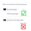 Black Keys Blue Backlight