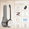 Banjo Full Size Banjos Set with Resonator,