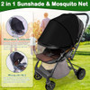 Stroller Net Shade Cover - Black