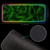 Black With Green Topographic Line