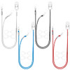 Grey, Blue, Black, Red