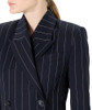 Navy With Pink Pinstripe