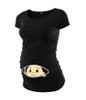 Black - Baby Maternity T-shirt Black - Baby Maternity T-shirt
