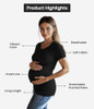Black Coming Soon Maternity T-shirt Black Coming Soon Maternity T-shirt