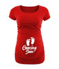 Red - Coming Soon Maternity T-shirt Red - Coming Soon Maternity T-shirt