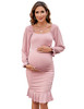 Q-pink-long Sleeve