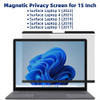 Black surface privacy screen
