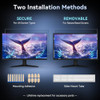 Black monitor privacy screen