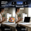 Black macbook privacy screen