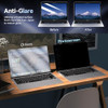 Black macbook privacy screen