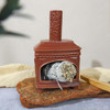 Square Fireplace-red