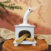 Fireplace Palo Santo Holder-white